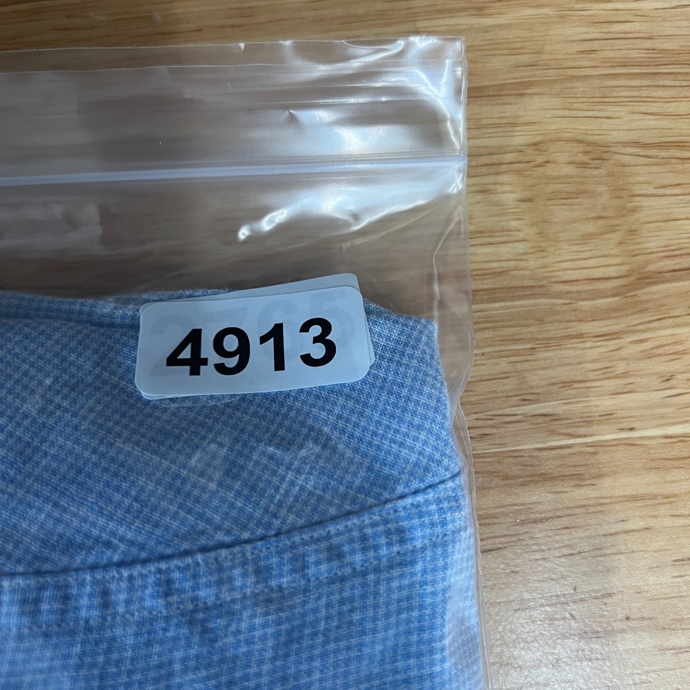 Neiman Marcus Shirt Mens XXL Linen‎ Light Blue Lightweight Breathable Summer - Picture 7 of 8